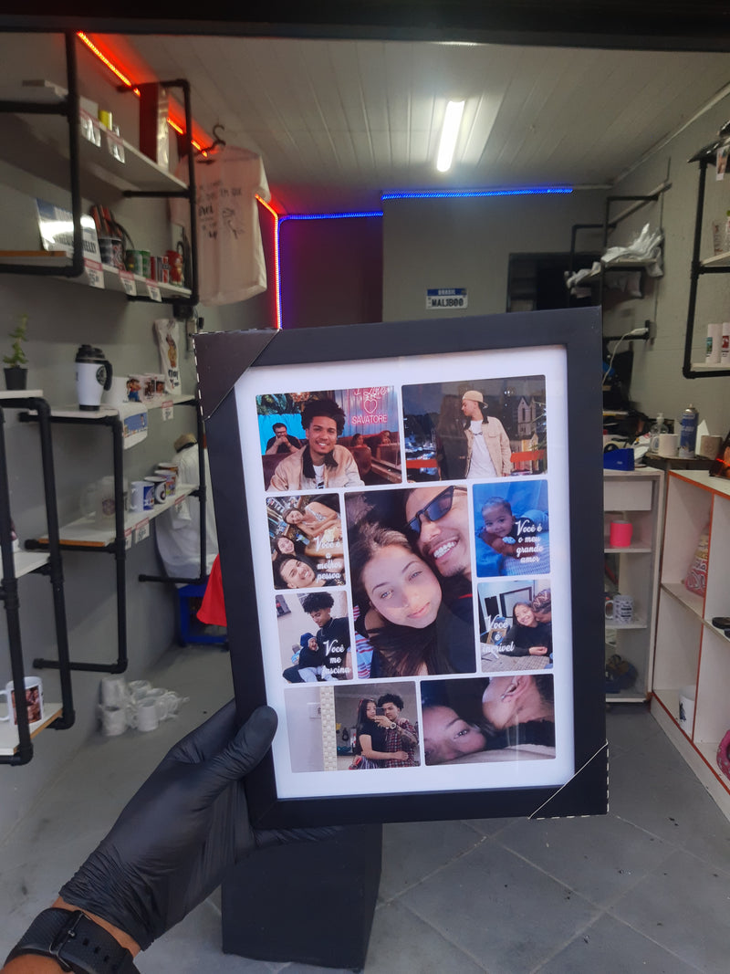 Quadro Personalizado dia das mães 8 fotos