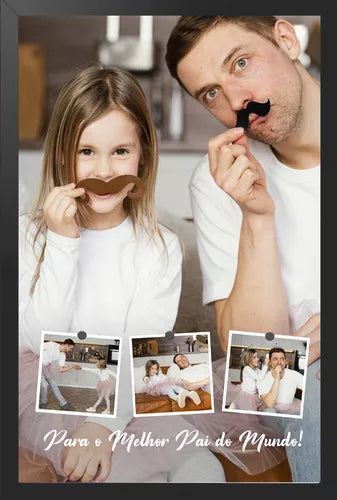 Quadro Personalizado Foto Casal Presente Dia Dos Pais
